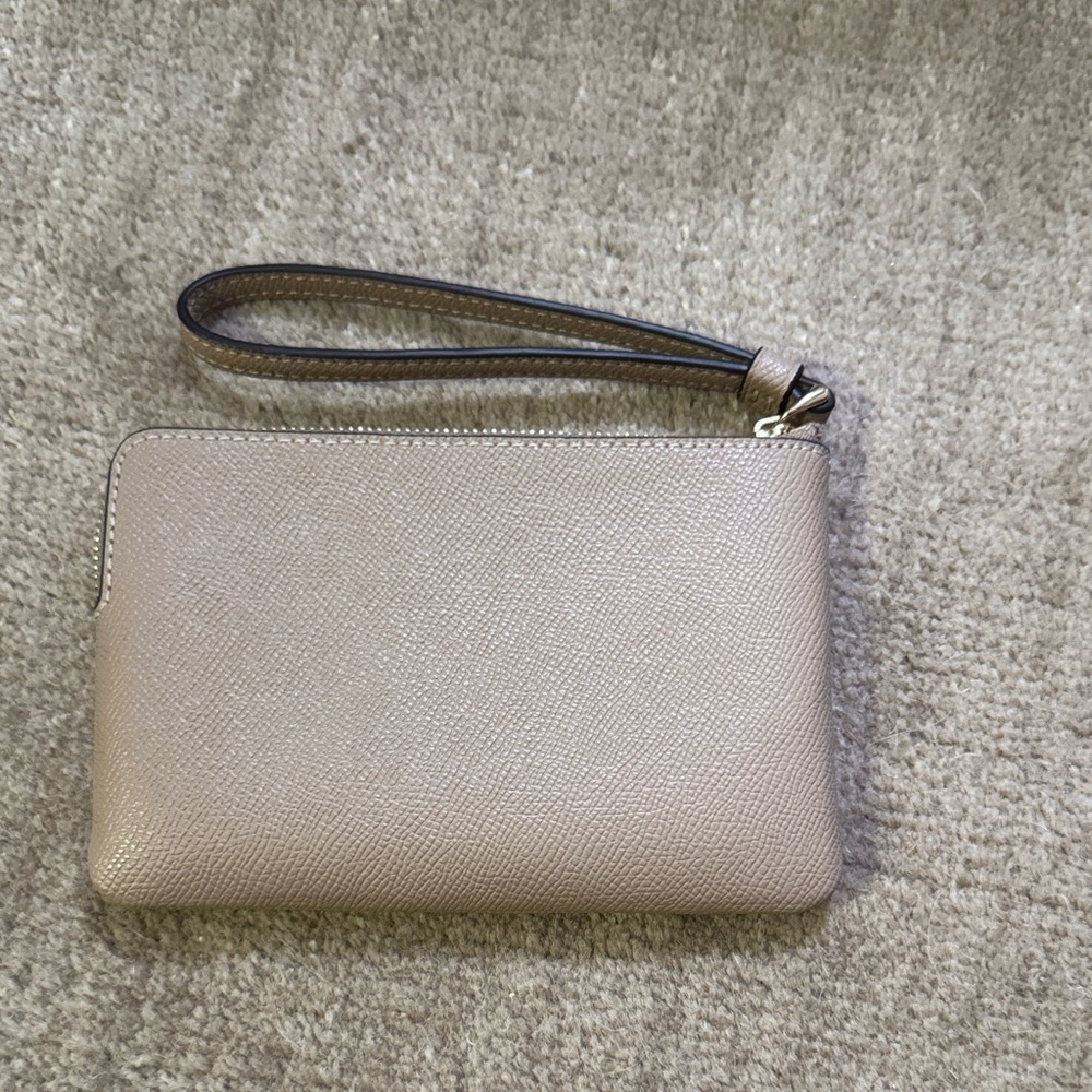 Coach Beige Wristlet with Strap - Picture 2 of 3
